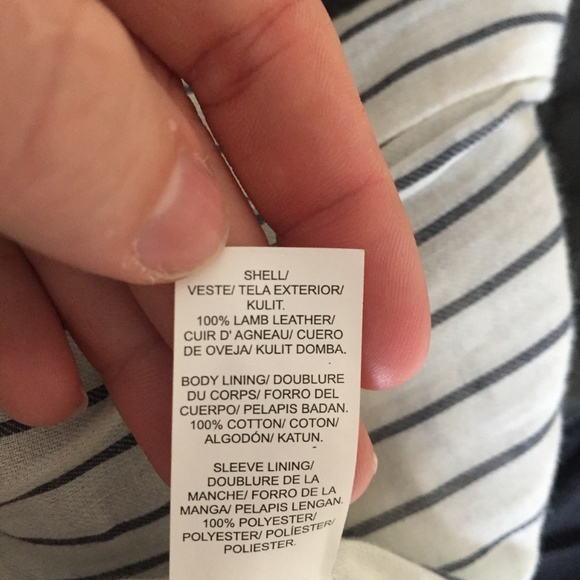 XS Lucky Brand 100% Lamb Leather Jacket - Picture 6 of 6